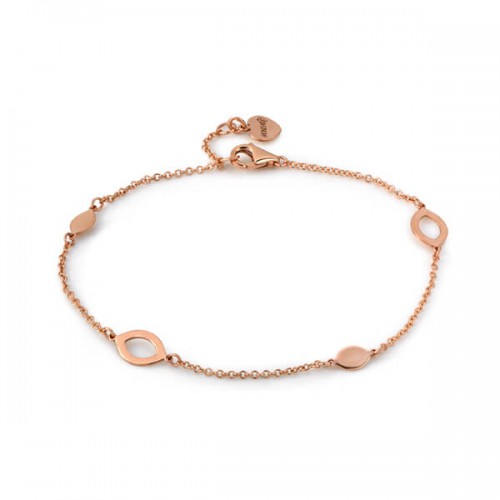 Monzario D'oro 18karaat rozé gouden fantasie armband lengte18cm - 604363